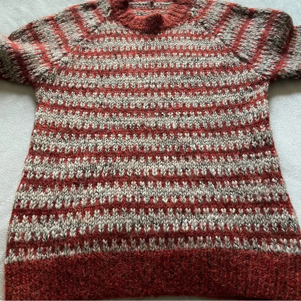 Isabel Marant rust grey mix super kid mohair blend sweater, see measurements - Picture 7 of 13